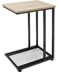 Tectake 404203 odkládací stolek eton 48x35x66cm - industrial světlé dřevo, dub sonoma