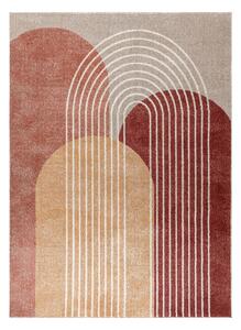 Dywany Łuszczów, Kusový koberec Fusion 0810 beige/terra, 140x190, vícebarevná, kancelář