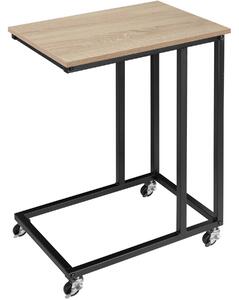 Tectake 404220 odkládací stolek luton 48x35x70cm - industrial světlé dřevo, dub sonoma