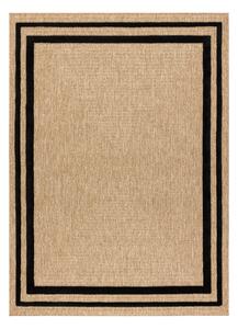 Dywany Łuszczów, Kusový koberec Spark 0687 beige/black, 160x220, béžová, chodba / předsíň