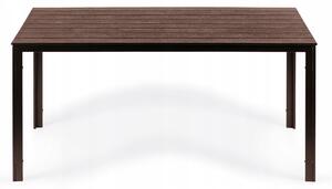 MultiGarden SAK-156 Zahradní stůl pro 6 osob, 156 × 78 cm POLYWOOD, hnědý