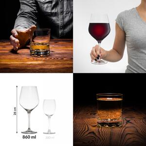 Froster Dárkový Set Obří sklenice na víno a whisky