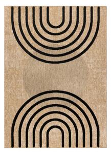 Dywany Łuszczów, Kusový koberec Spark 0688 beige/black, 160x220, béžová, chodba / předsíň