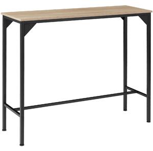 Tectake 404339 barový stůl kerry 120x40x100,5cm - industrial světlé dřevo, dub sonoma