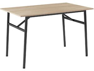 Tectake 404335 jídelní stůl swansea 120x75x76cm - industrial světlé dřevo, dub sonoma