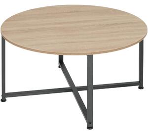 Tectake 404343 konferenční stolek aberdeen 88,5x47cm - industrial světlé dřevo, dub sonoma