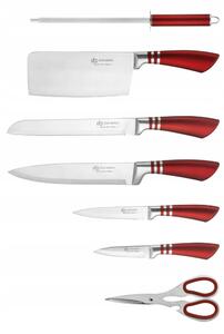 Edenberg EB-940 8dílná sada nožů červená
