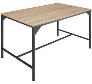 Tectake 404345 jídelní stůl belfast 120x75x75cm - industrial světlé dřevo, dub sonoma