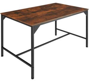 Tectake 404344 jídelní stůl belfast 120x75x75cm - industriální dřevo tmavé, rustikální
