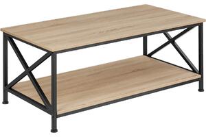 Tectake 404438 konferenční stolek pittsburgh - industrial světlé dřevo, dub sonoma