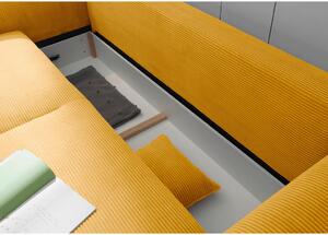 ROZKLÁDACÍ POHOVKA, textil, žlutá Landscape - Rozkládací sedačky