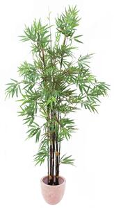 Umělý bambus strom s černými kmeny, 210 cm