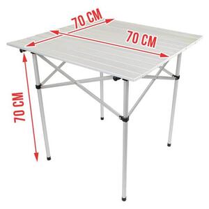 Malatec Hliníkový skládací stůl 70 x 70 cm, P1510