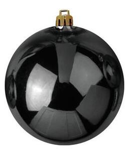 Vánoční dekorační ozdoby, 10 cm, černé, 4 ks