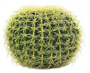 Umělý Kulatý zlatý kaktus, 37cm