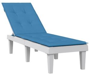 Poduška na polohovací židli modrá melanž (75+105)x50x3cm textil