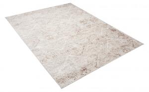 Makro Abra Moderní kusový koberec PORTLAND D189E hnědý bílý Rozměr: 80x150 cm