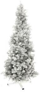 Umělý Vánoční stromek jedle metalický, stříbrná, 210 cm