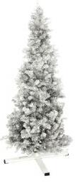 Umělý Vánoční stromek jedle metalický, stříbrná, 180 cm