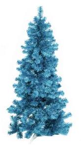 Umělý Vánoční stromek jedle metalický, modrá, 210 cm