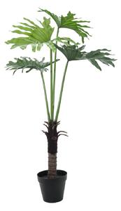 Umělá palma Splitphilodendron - 4 listy, 120cm