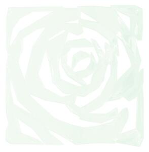 Paraván, vzor růže, 29 x 29 cm, sada 4ks, zelená
