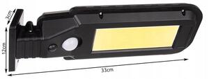 ISO 15748 Pouliční osvětlení solární 210 LED COB, 5,5 V 6 W černé