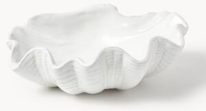 Glazovaná dekorativní miska ve tvaru mušle Mar, Š 31 cm