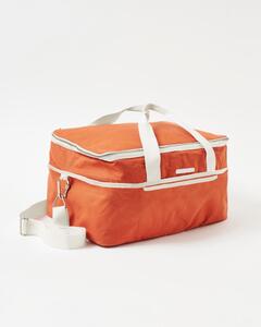 Terakotově oranžová chladící taška Sunnylife Canvas, 30 l