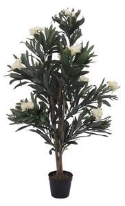 Umělý strom Oleandr s bílými květy, 120 cm