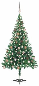 Umělý vánoční stromek s LED a sadou koulí 180 cm 564 větviček 3077575