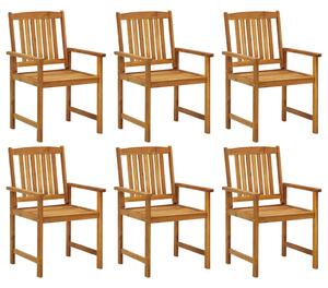 Zahradní židle 6 ks masivní akáciové dřevo 3078149