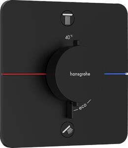 Hansgrohe ShowerSelect Comfort Q, termostat pod omítku pro 2 spotřebiče, černá matná, HAN-15583670