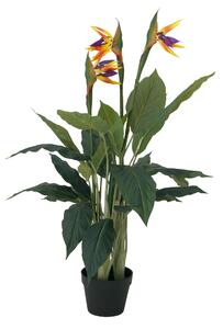 Umělá květina Strelície (EVA) 3 květy, 90 cm