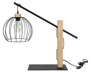 BRITOP Stolní lampa MANDARINE, 1xE27, v. 67 cm Barva podstavy: Dubové dřevo