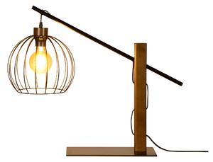 BRITOP Stolní lampa MANDARINE, 1xE27, v. 67 cm Barva podstavy: Bukové dřevo