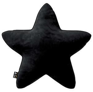 Yellow Tipi Polštář Lucky Star, tmavě černá, 52x15x52cm, Posh Velvet, 704-17