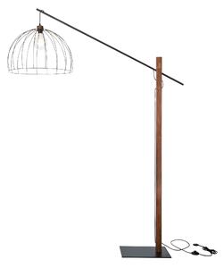 BRITOP Stojací lampa MANDARINE, 1xE27, v. 210 cm Barva podstavy: Bukové dřevo