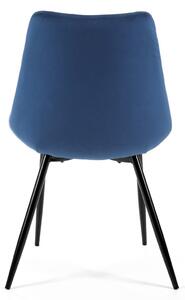 Ak furniture Sada 4 čalouněných židlí SJ.0488 modrá