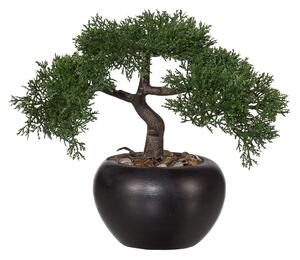 Bonsaj cedr v květináči, 26cm (umělá bonsai)
