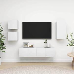 5dílný set TV skříněk bílý kompozitní dřevo 3078695