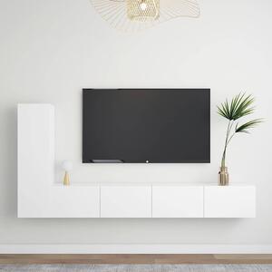 3dílný set TV skříněk bílý kompozitní dřevo 3078675