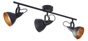 Lindby - Julin 3 Stropní Lampa Black/Gold