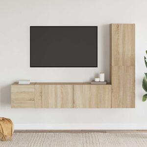 3dílný set TV skříněk dub sonoma kompozitní dřevo 3078971