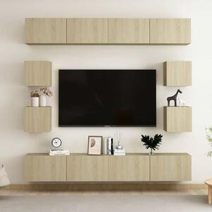 8dílný set TV skříněk dub sonoma kompozitní dřevo 3078964