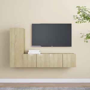 3dílný set TV skříněk dub sonoma kompozitní dřevo 3078988