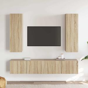 4dílný set TV skříněk dub sonoma kompozitní dřevo 3078981