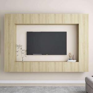 8dílný set TV skříněk dub sonoma kompozitní dřevo 3078985