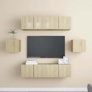 6dílný set TV skříněk dub sonoma kompozitní dřevo 3078997
