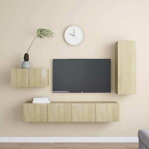 4dílný set TV skříněk dub sonoma kompozitní dřevo 3078993